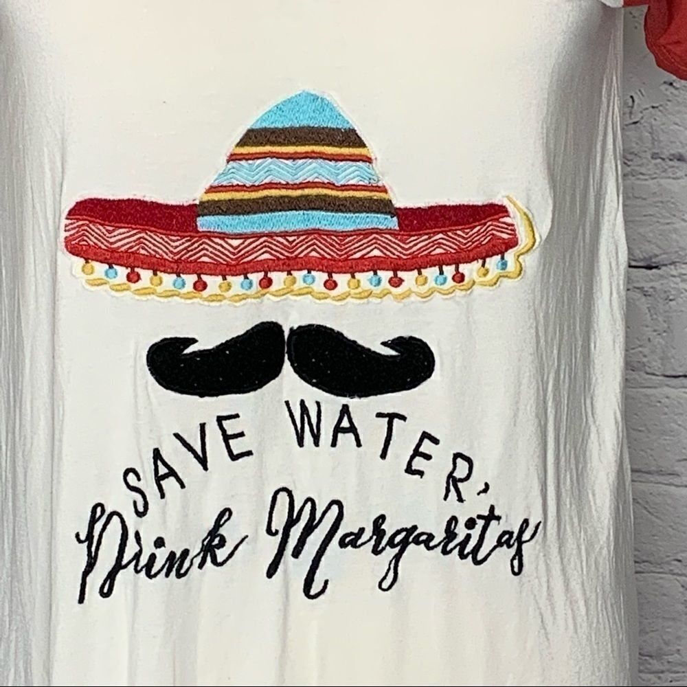 Judith March Save water drink margaritas short sleeve shirt - Picture 3 of 13